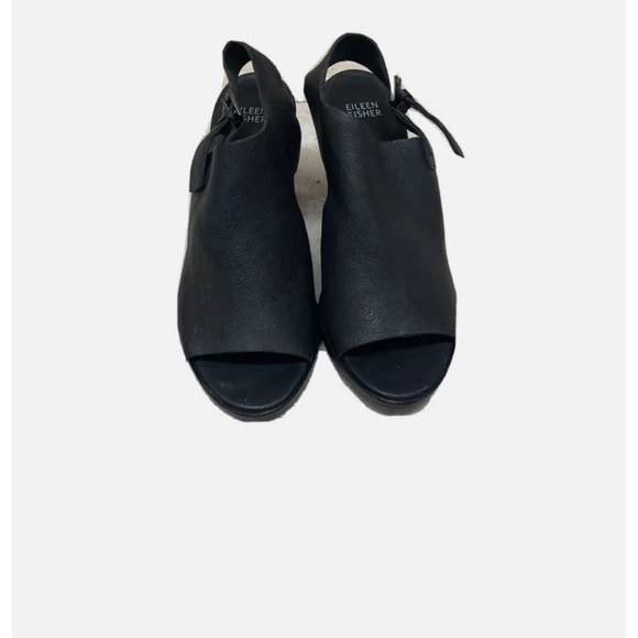 Eileen fisher Glace leather slingback wear 1 times only - Picture 1 of 3